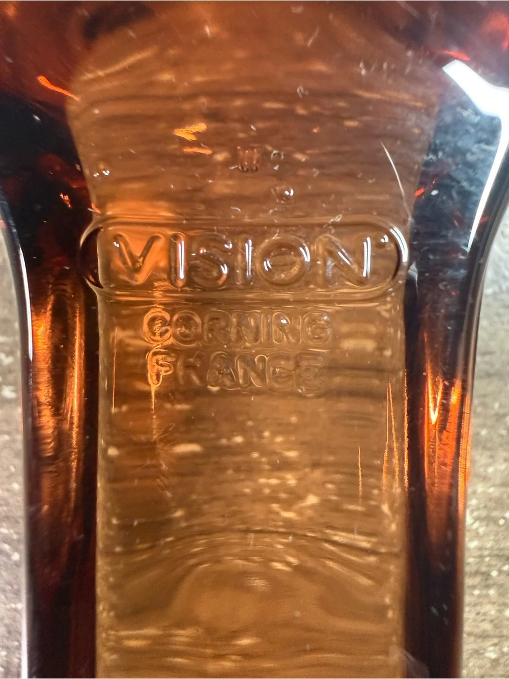VTG Corning VISIONS Amber Glass Cooking Skillet V-10-B & V-150-B France Pan Set